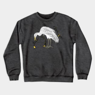 Cattle Egret, Bubulcus ibis Crewneck Sweatshirt